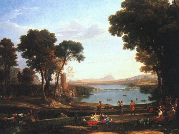 Claude Lorrain Landscape with the Marriage of Isaac and Rebekah Spain oil painting art